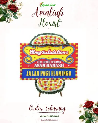 Bunga Papan Congratulation di Pemurus Dalam